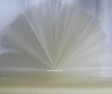 47cm SHEER ORGANZA : VOILE WEDDING FABRIC;TABLE RUNNER; SASHES; 24 SHADES 