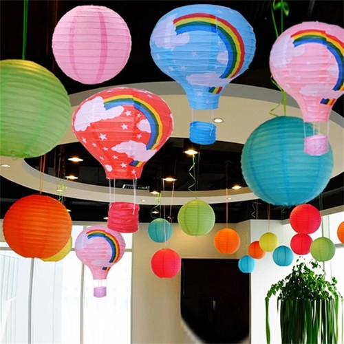 Hanging hot air balloon shaped - air,