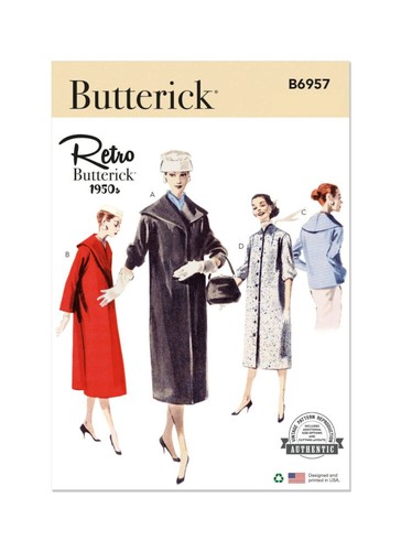 Butterick sewing pattern b6957 - pattern,