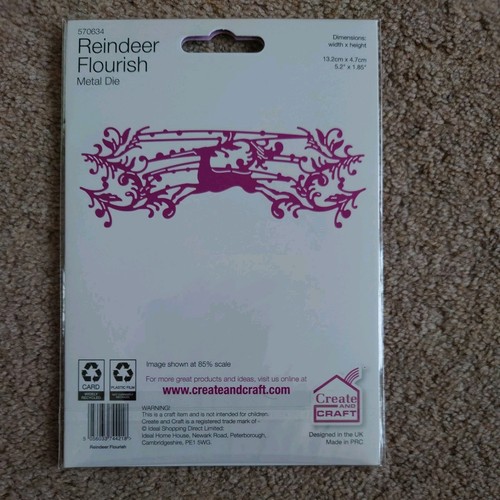 Reindeer flourish festive - reindeer,