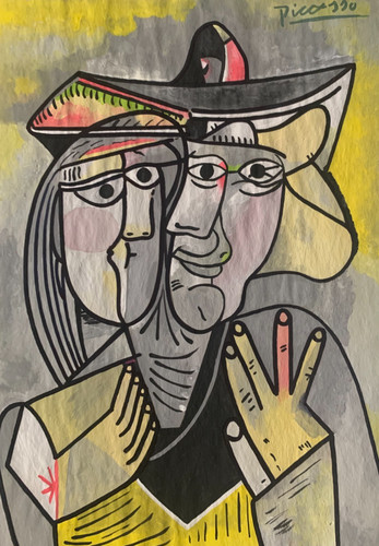 Original gouache drawing - gouache,