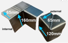 Lead upstand flashing - , corners