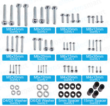 tv bracket Screws Vesa wall Mount SPARES FIXING KIT M4 M6 M5 M8 68 Pcs UK STOCK