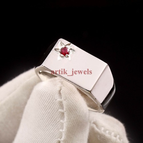 Heated ruby gemstone with - gemstone, 925