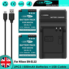 2× EN-EL12 Battery & Charger