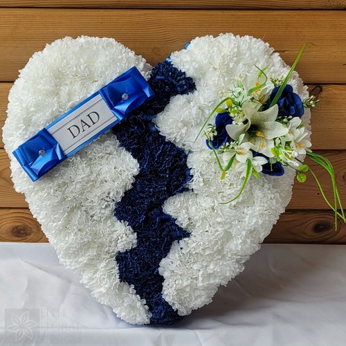 Broken heart funeral flowers - funeral,
