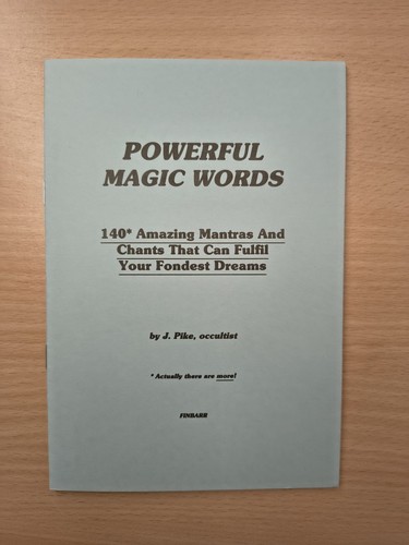 Powerful magic words - words, finbarr