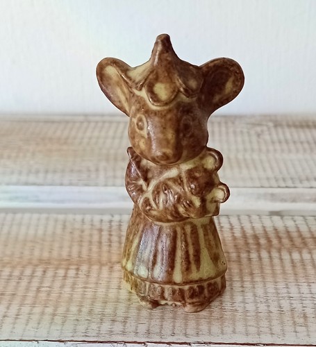 Small pottery mouse - pottery, with