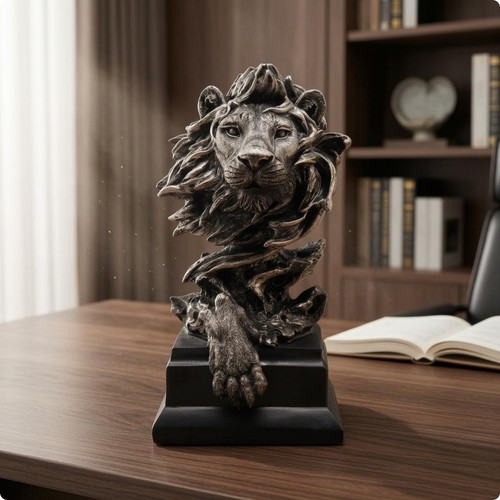 Resin animal head sculpture - animal,