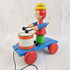 Vintage Pull-Along Drummer Boy