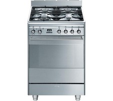 Smeg Cooker Stainless Steel SUK61PX8 60cm Pyrolytic Dual Fuel A Graded (CH-2720)