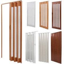 Folding Door PVC Internal Doors Sliding Panel Concertina Accordion Magnetic Door