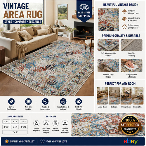 Machine washable rugs living - washable,
