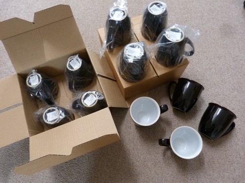 Denby merlot coffee mugs - denby,