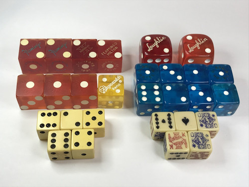 Vintage dice lot game - lot,