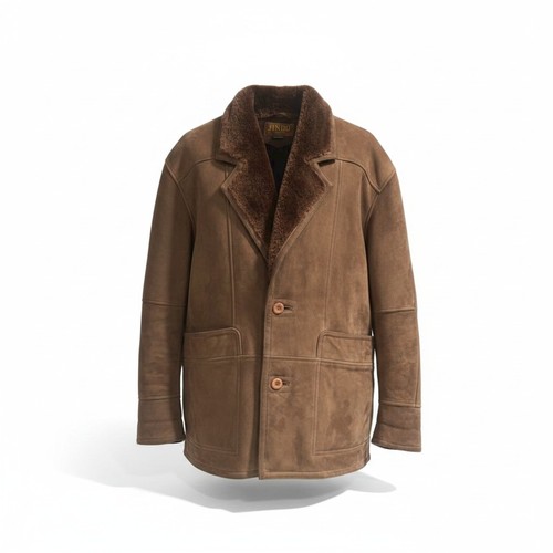 Jindo shearling mouton coat - shearling,