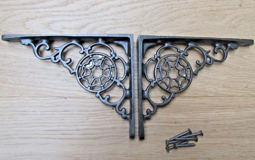 Pair antique cast iron - 6",