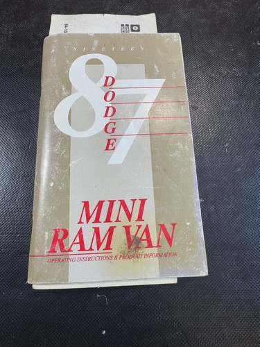 1987 dodge mini ram van - mini,