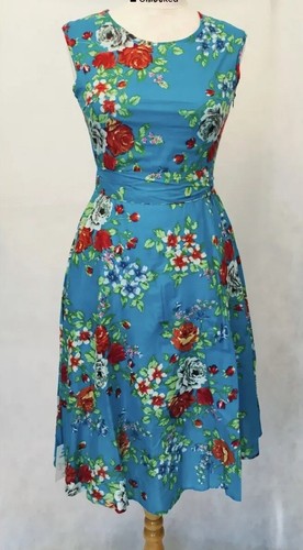 Turquoise floral tea - floral,