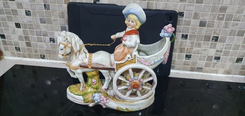Vintage horse and cart - and,