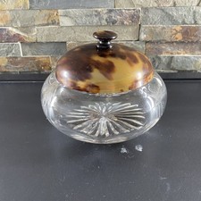 Vintage Cut Glass Powder Bowl