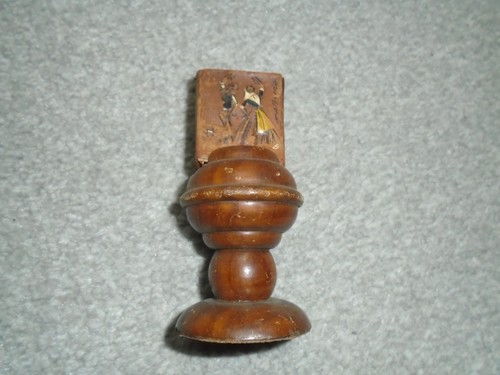 Vintage wooden matchbox - matchbox, holder