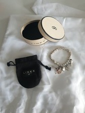 Vintage Links Of London Silver Sweetie Bracelet with 6 Charms In Original Box 