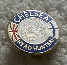 Very Rare Chelsea Supporter Enamel Badge - Collectable Headhunter Hooligan Firm