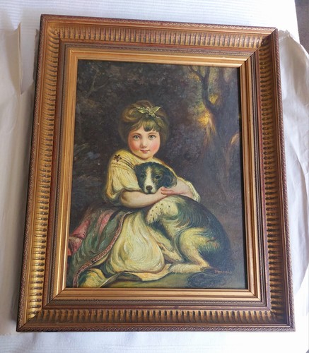 Fine oil canvas miss - fine,