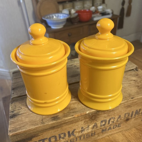 Vintage pair bright yellow - vintage,