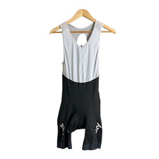 Rapha Team Sky Men's Core Bib Shorts Large Black White Padded Cycling Suit