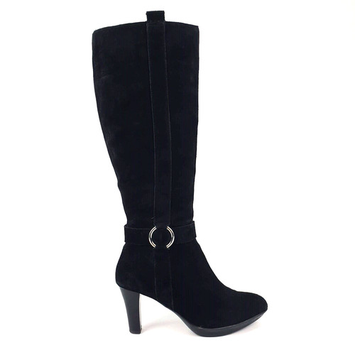 Clarks knee boots black - knee,