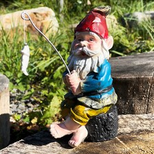 Fishing gnome garden - fishing,