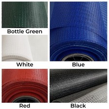Heavy Duty PVC Mesh Fabric Teslin Netting for Sewing & Décor Black 1x2m