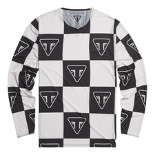 TRIUMPH SHIRT GENUINE TRIUMPH ASHTON CHAMAN TOP LONG SLEEVE MESH JERSEY - LARGE