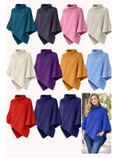ponchos for Women Cable Knit