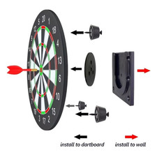 DART BOARD 17" DOUBLE SIDED