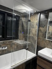 Bathroom Shower 6mm 2 Panel - Outswing - Bathroom Screen Right Hand