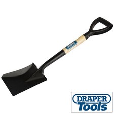 DRAPER SQUARE MOUTH MINI SHOVEL SNOW SCOOP WOODEN SHAFT DIGGING SPADE 15073