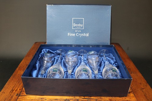 Denby cut crystal large - cut, red