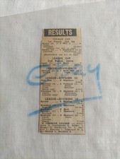 1971/72 27th Sept Football Results Orig Newspaper Cutting Vintage Airdrie Texaco