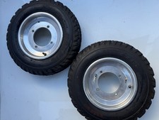 Suzuki LTR/LTZ  USED 20x6x10 front tires + wheels rims  POLISHED