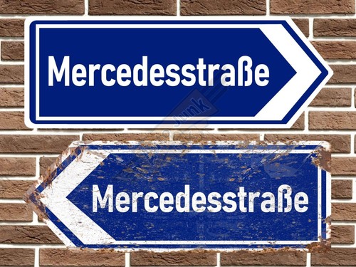 Mercedes mercedesstraße metal - mercedesstraße,