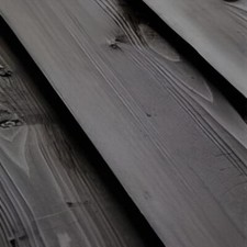 Garden Black Painted Feather Edge Fencing Boards | Fence Panels | Feather Edge