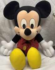 Vintage Large Disney Mickey Mouse Plush With Bow Tie 19" Toy Jumbo
