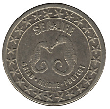 2015 Blackpool Sea Life Token – Sea Horses Breed Rescue Protect Souvenir