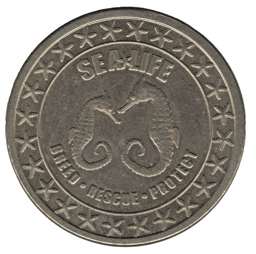 2015 blackpool sea life token - blackpool,