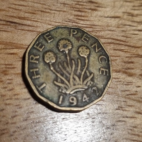 Three pence coin - three, coin,