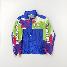 Kawasaki Jacket Vintage 90s Medium 1990s Evo retro classic coat body warmer 