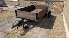Single Axle Wooden Box  Aluminium Frame Trailer With Removable Sides